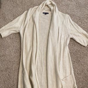 Cream Gap Short Sleeved Cardigan Sweater